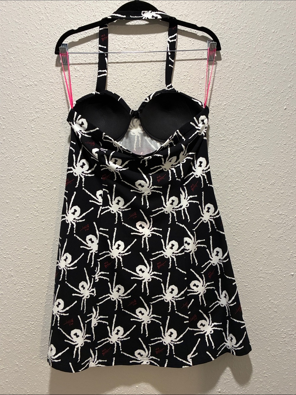 Betsey Johnson Black and White Spider Print Dress - Picture 3 of 7